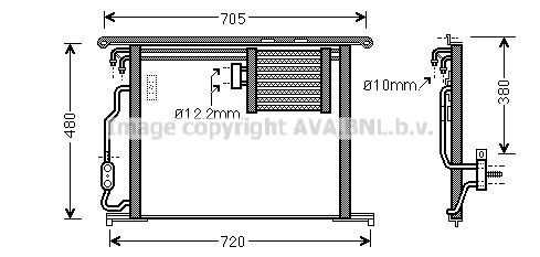 AVA QUALITY COOLING Kondensaator,kliimaseade MSA5467